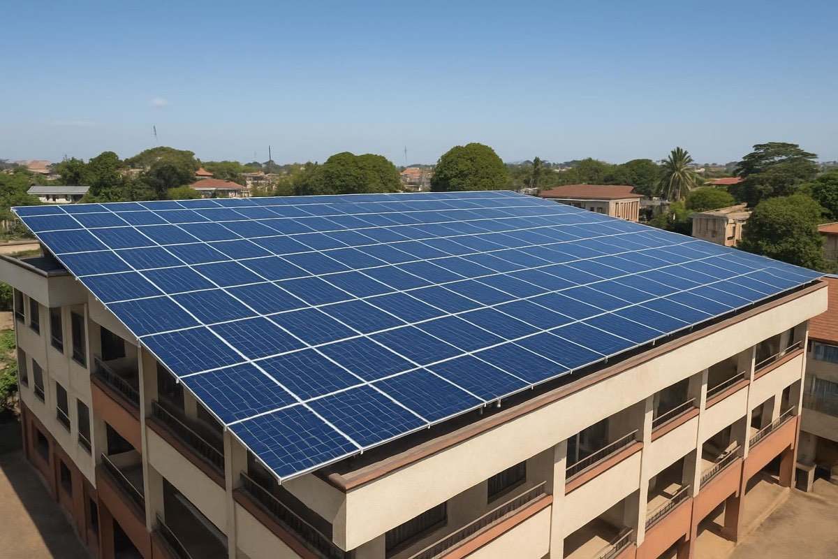 10kW Commercial Solar System, Three-phase ready, 10kW · ~40–50 kWh/day