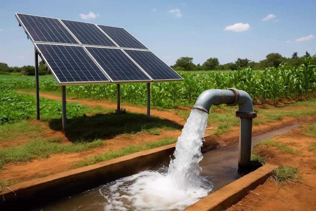 2HP Solar Water Pump Kit, Deep borehole, 2HP · ~25,000L/day